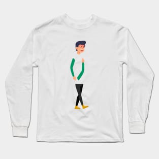 Angry Boy Long Sleeve T-Shirt